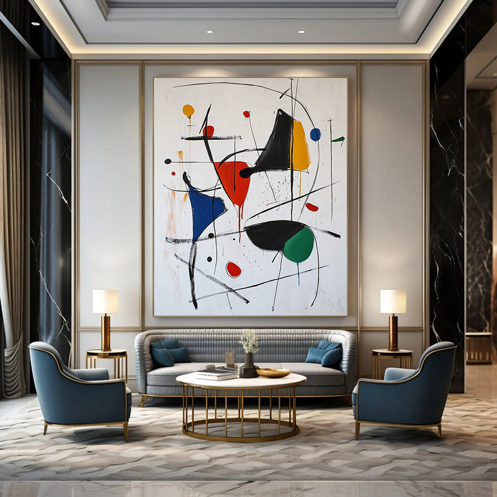 Colorful Drip Abstract Painting for Bohemian - Style Studios GAB0845