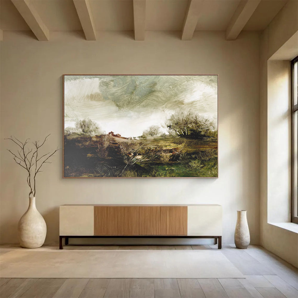 Textured Landscape Abstract Painting for Art Galleries YHT122