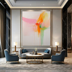 Fluid Abstract with Drips Painting for Contemporary Art Gallery Corridors GAB1226