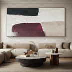 Deep Tones on Light Abstract Painting with Quiet Intensity WINK175