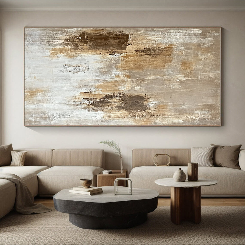 Neutral Tones Abstract Painting with Timeless Elegance WINK769