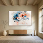 Floral Woman Portrait: Blending Beauty and Nature Abstract Painting ABS157