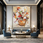 Abstract Still Life Painting for Eclectic Dining Areas GAB1112