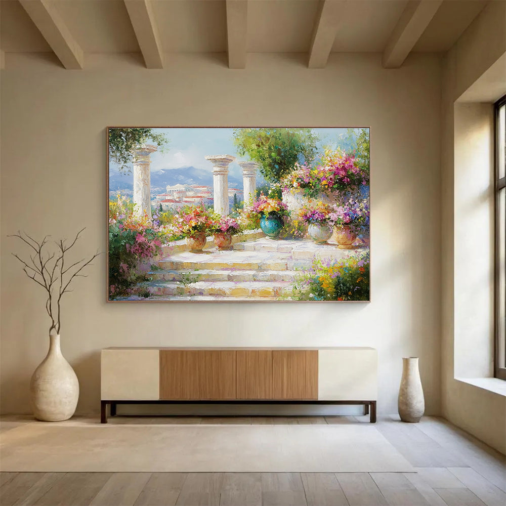 Classical Garden with Columns  Timeless Beauty ABS059