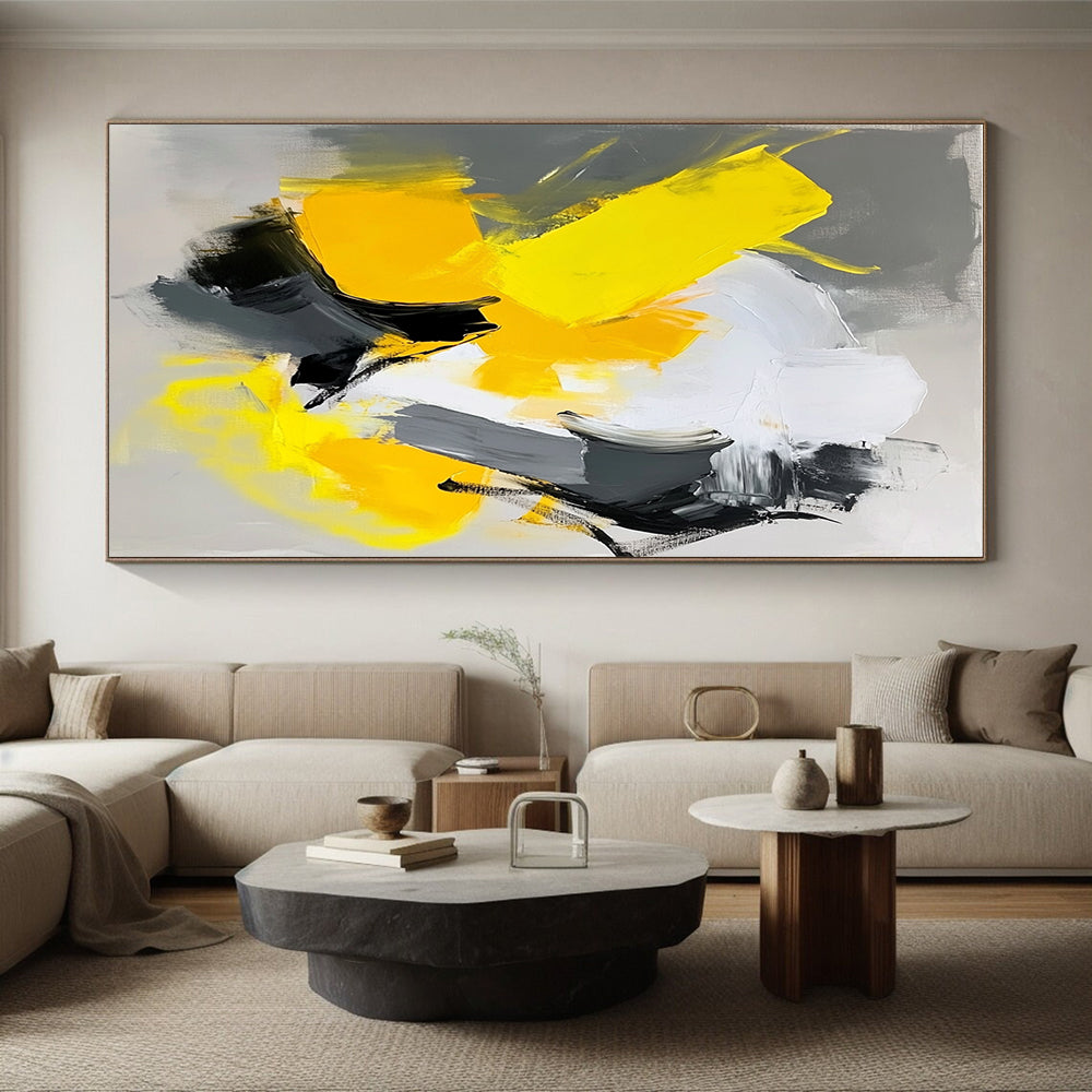 Bright - Contrast Abstract Painting with Cheerful Dynamism WINK809