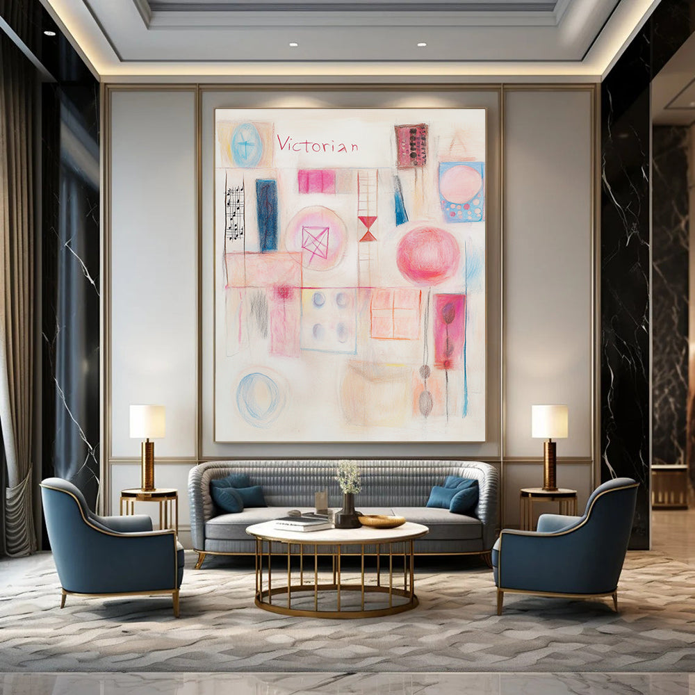 Victorian Abstract Nostalgic Abstract Art GAB0363