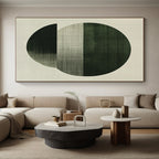 Circular - Lined Abstract Painting with Subtle Textures WINK854