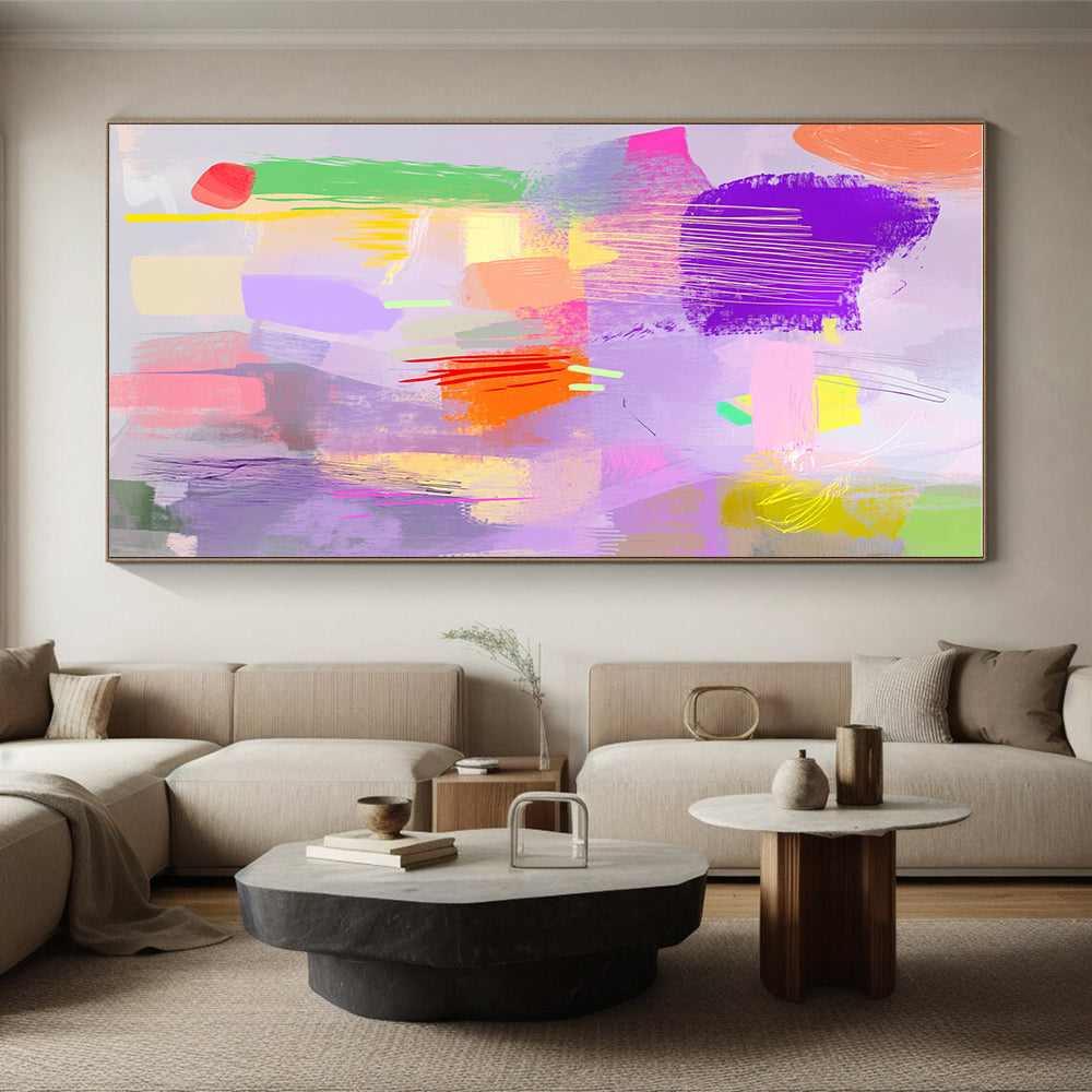 Pastel Colored Abstract Painting with Playful Sweetness WINK748