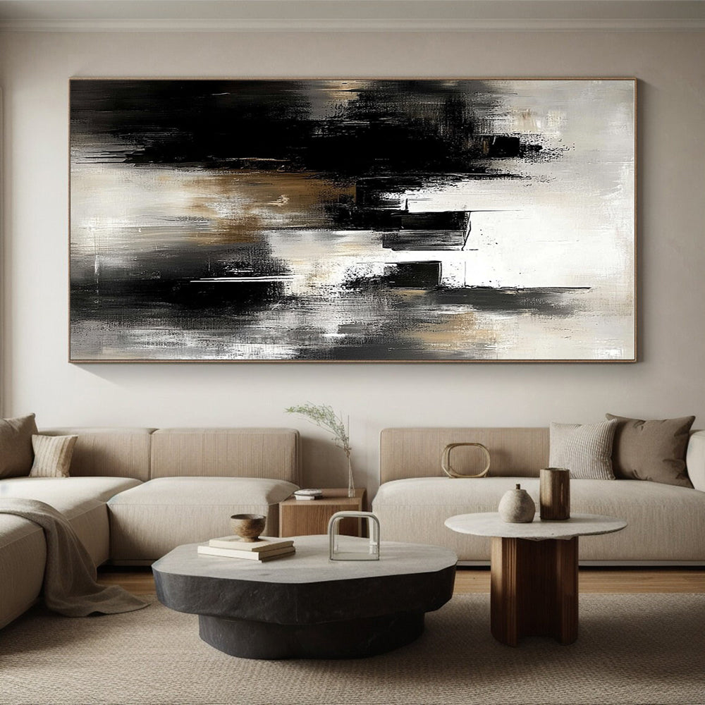 Urban - like Abstract Scene Painting with Shadowy Mystery WINK358