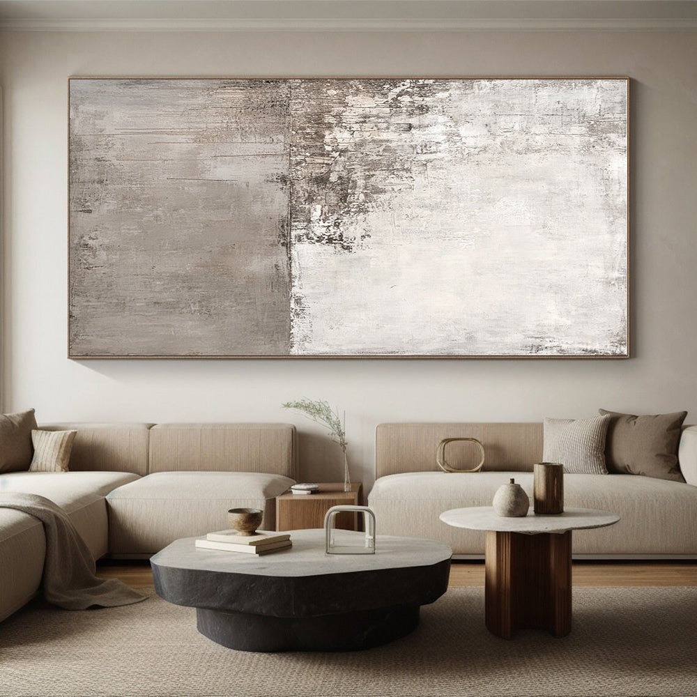 Gray - Toned Abstract Painting with Subtle Textures WINK120