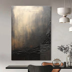 Dark Textured Abstraction Painting for Dramatic Home Theaters HENG449