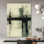Textured Geometric Abstract Painting for Industrial - Styled Lofts GAB1127
