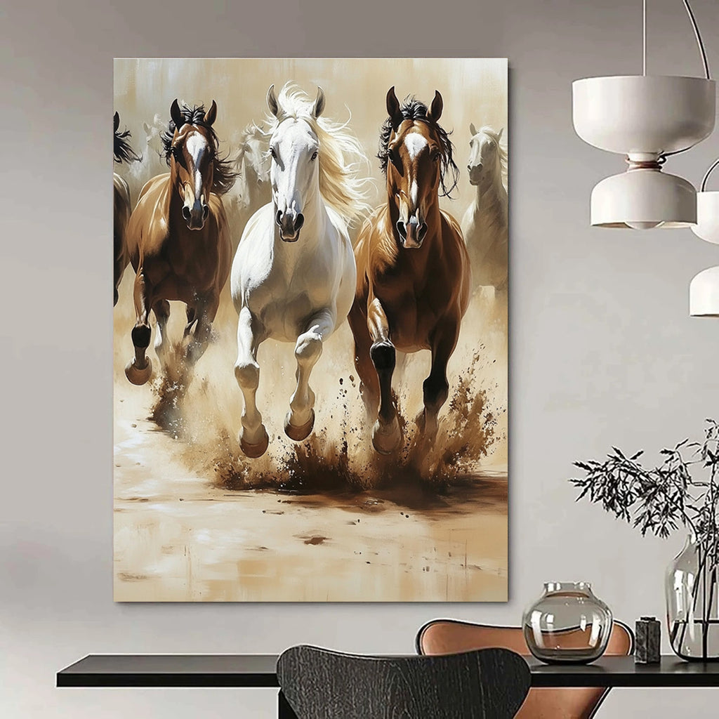 Galloping Horses Painting of Dynamic Power GAB0147