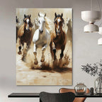 Galloping Horses Painting of Dynamic Power GAB0147