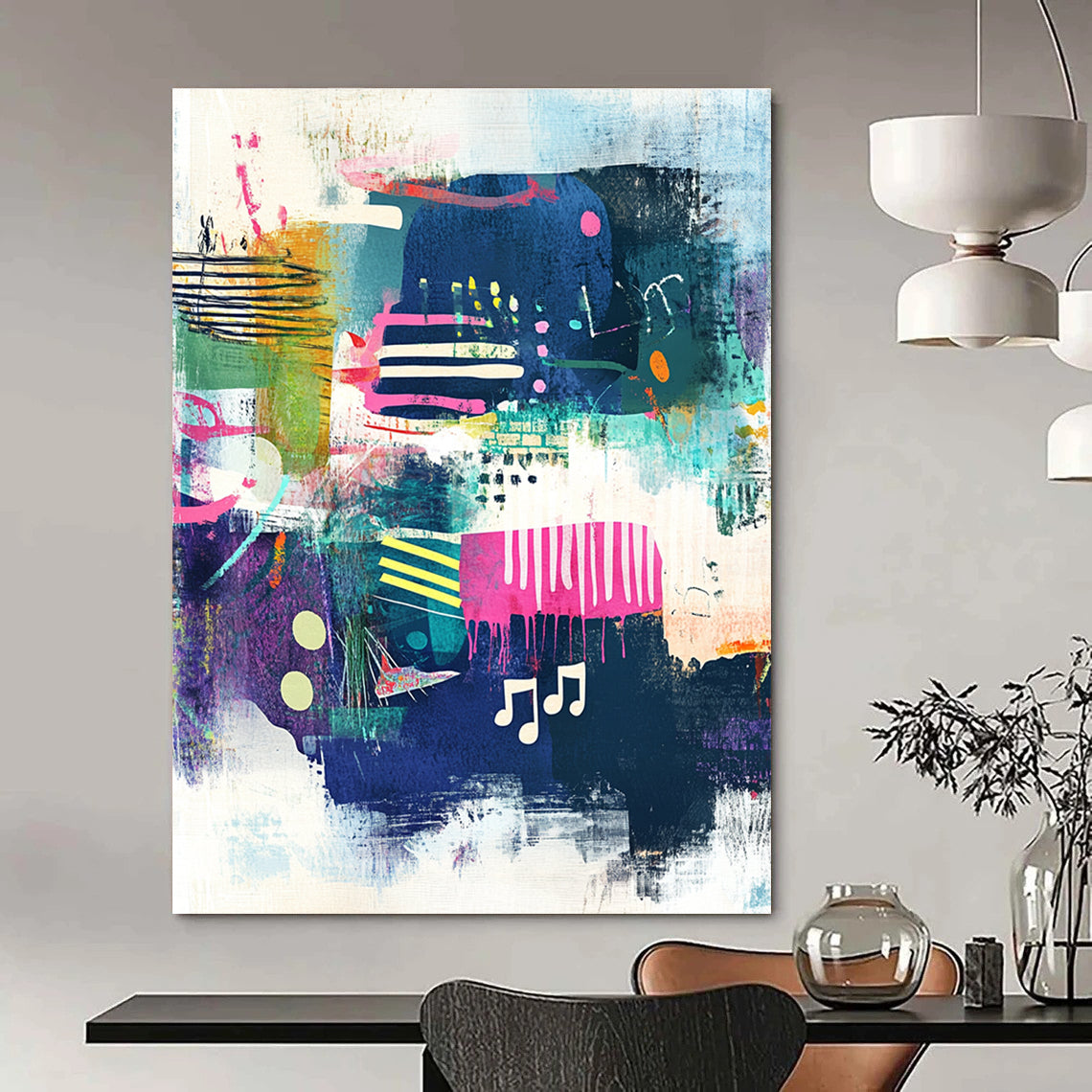 Music - Themed Abstract Painting for Creative Music Studios GAB1043