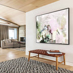 Repeated Soft Color Abstract Painting for Soothing Spas YHT119