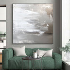 Silver - Gray Abstract Painting with Subtle Textures WINK420