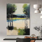 Lake Forest Abstract - Contemporary Nature Art GAB0549
