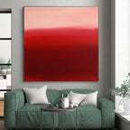 Red Gradient Abstraction Painting with Intense Emotion WINK167