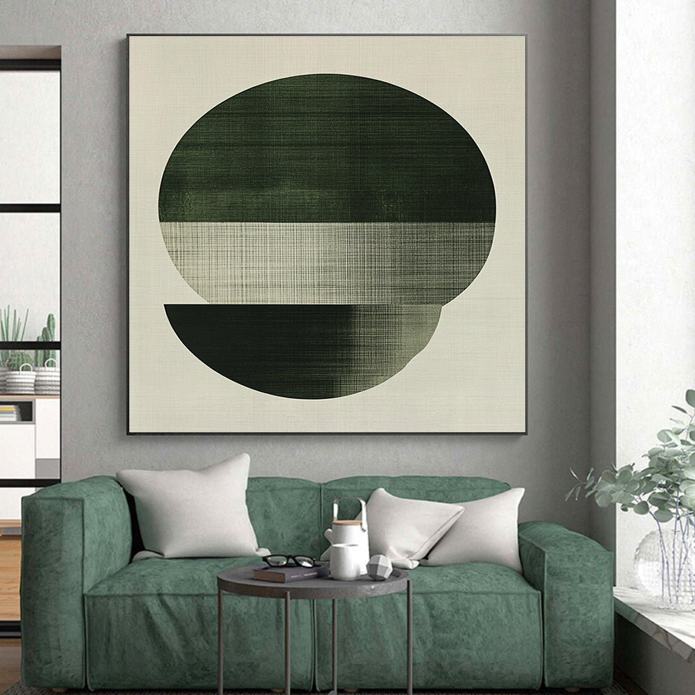 Circular - Lined Abstract Painting with Subtle Textures WINK854