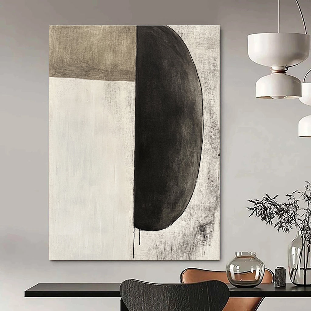 Minimalist Abstract Shapes Painting for Scandinavian - Styled Studies GAB1133