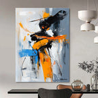 Dynamic Figure Abstract Painting for Modern Dance Studio Entrances GAB1185