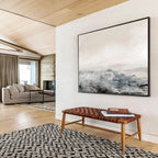 Misty Landscape Abstract Painting for Lakeside Retreats YHT136