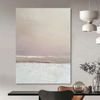 Soft Gradient Landscape Textured Abstract Painting for Serene Bedrooms GAB1472
