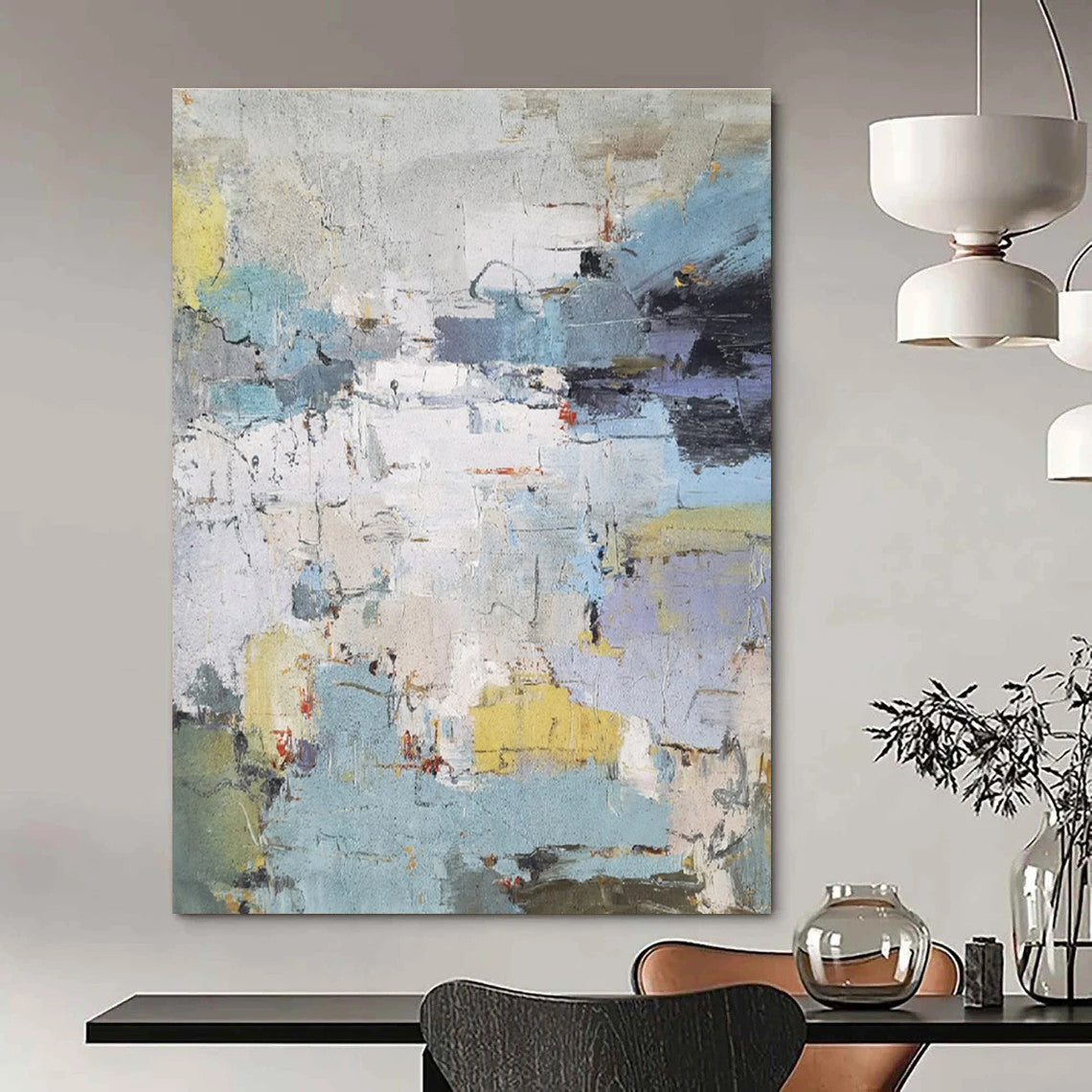 Colorful Abstract Landscape Painting for Modern Art Enthusiasts HENG312