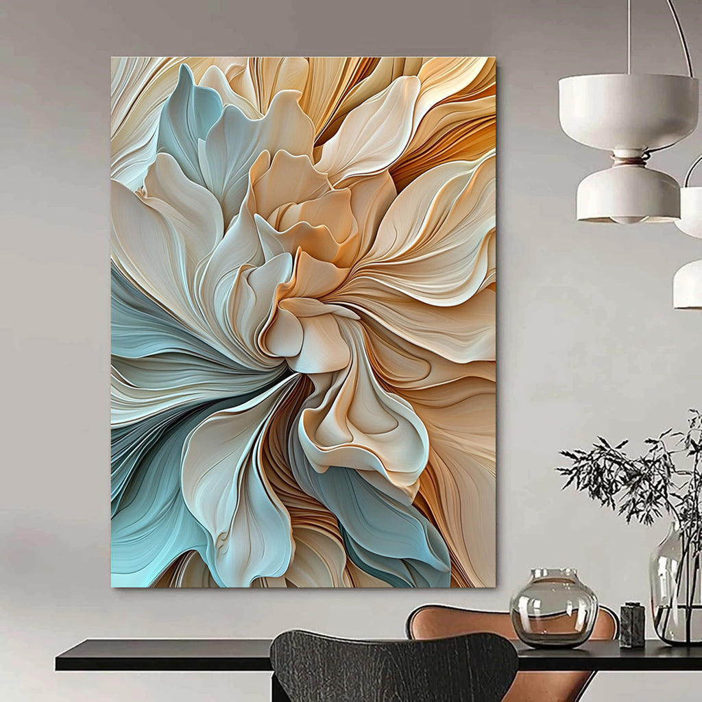 Abstract Floral Forms - Intricate Textured Abstract Art GAB0429