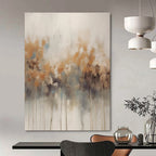 Neutral - Colored Reed - Like Abstract Painting for Spa Retreats HENG117