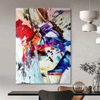 Colorful Abstract Composition Painting for Modern Living Rooms HENG420