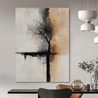 Minimalist Tree Abstract Painting for Contemporary Home Offices GAB1254