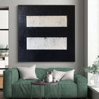 Minimalist - Striped Abstract Painting with Monochromatic Palette WINK876