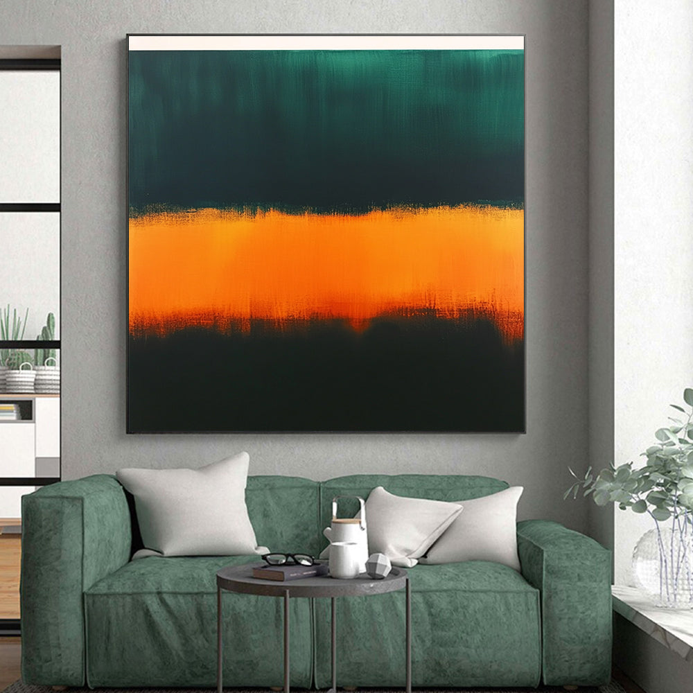 Gradient Color Bands Abstract Painting with Vivid Transition WINK156