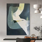 Geometric Shape Blend Abstract Painting for Modern Offices GAB1106