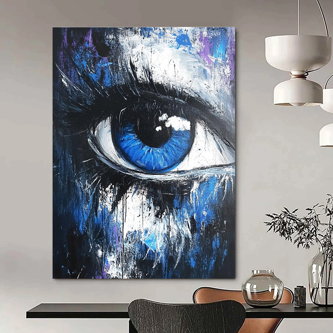 Expressive Abstract Eye Painting for Art - Centric Studios GAB1119