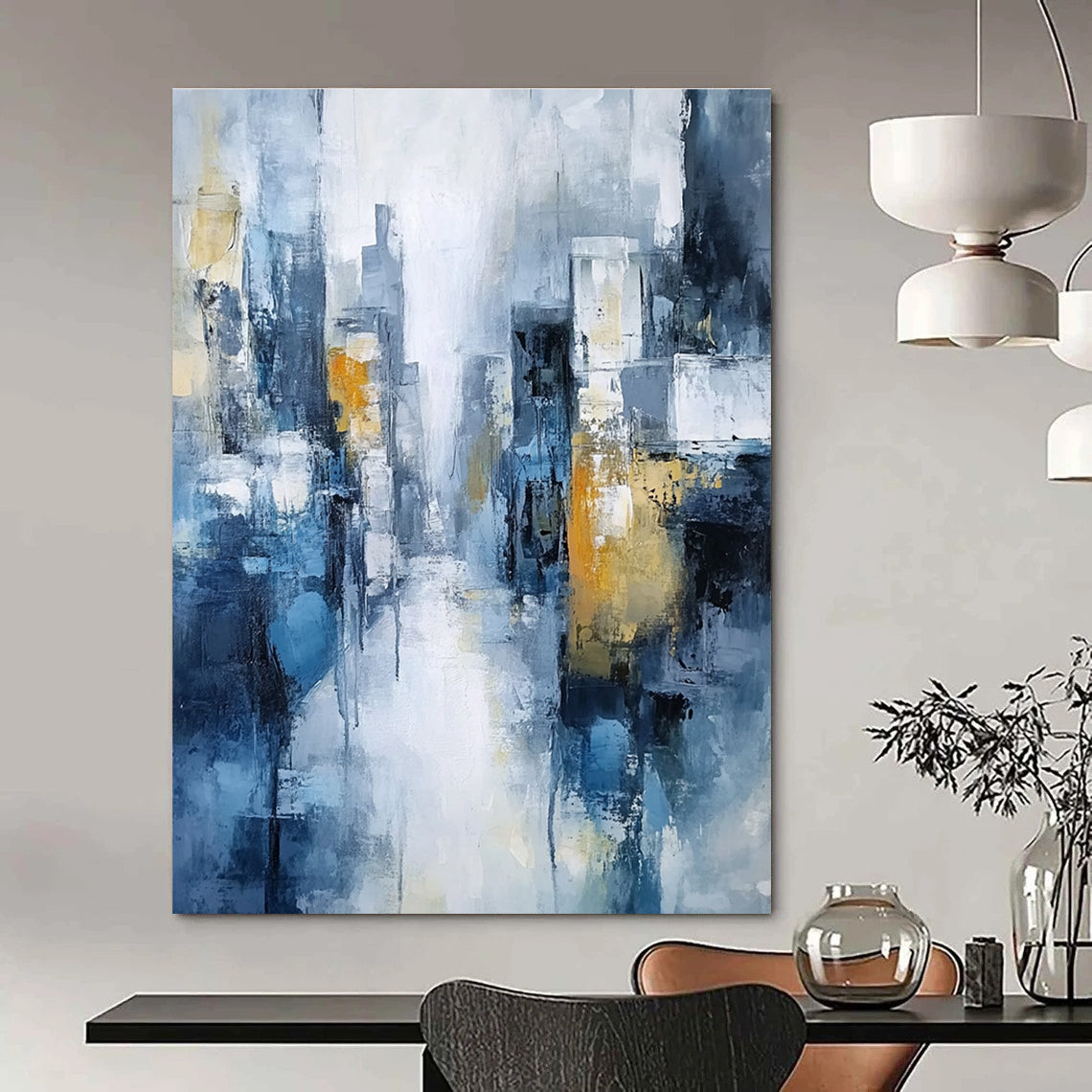 Cityscape Abstract Painting for Modern Lofts GAB0749