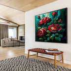 Sea Wave Power Abstract Painting for Nautical - Themed Home Theaters YHT306