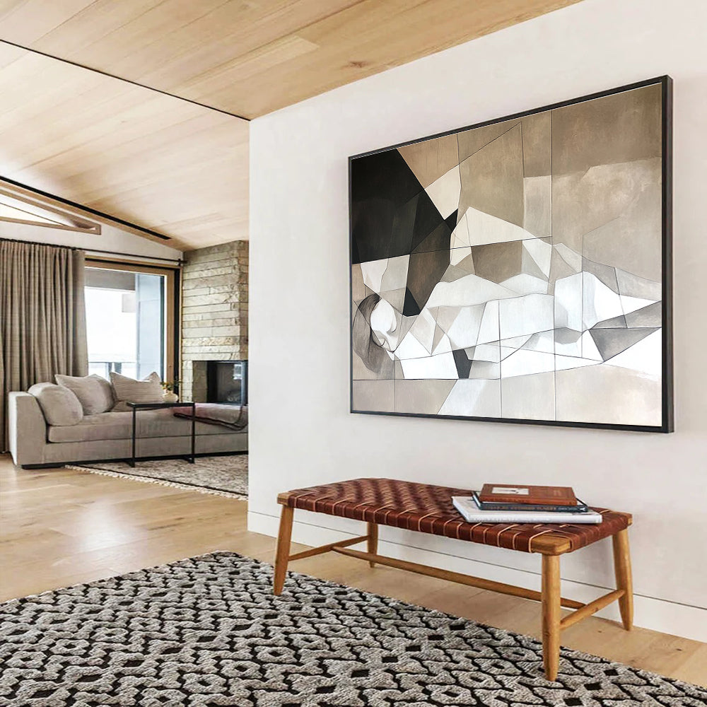 Geometric Nude Abstract  Modern Grace ABS049