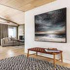 Star - Filled Night Sky Over Ocean  Enchanting Cosmos ABS120