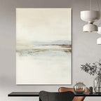 Calming Soft - Toned Abstract Landscape for Neutral Interiors HENG224