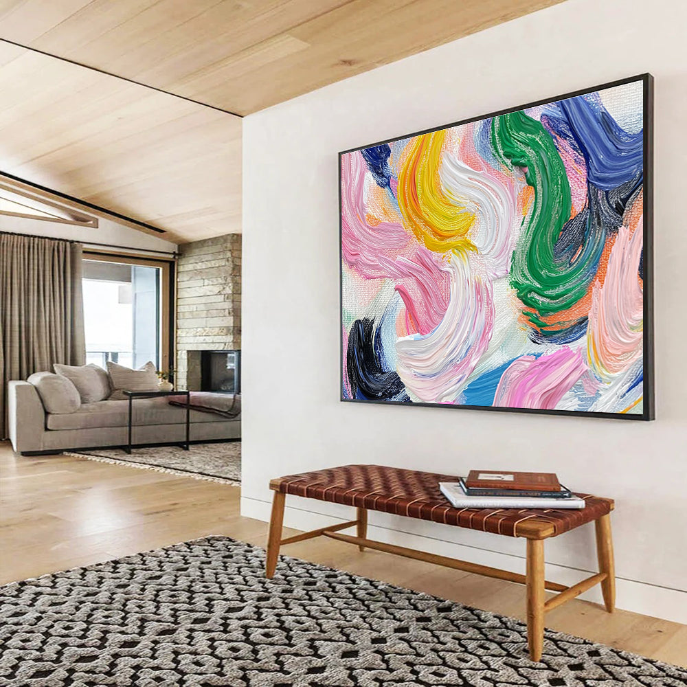 Colorful Curved Brushstrokes - Playful Palette ABS028
