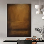 Monochrome Abstract Landscape Painting for Nature - Inspired Retreats HENG372