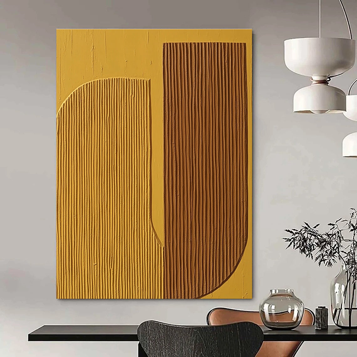 Textured Geometric Shapes - Minimalist Abstract Art GAB0428