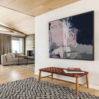 Soft Color Abstract Painting for Serene Bedrooms YHT142