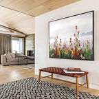 Floral Seaside Abstract Painting for Garden - Themed Cafes YHT189
