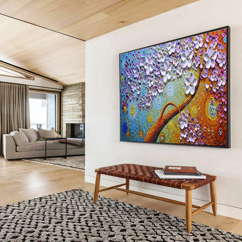 3D Floral Tree Abstract Painting for Artistic Home Studios YHT217