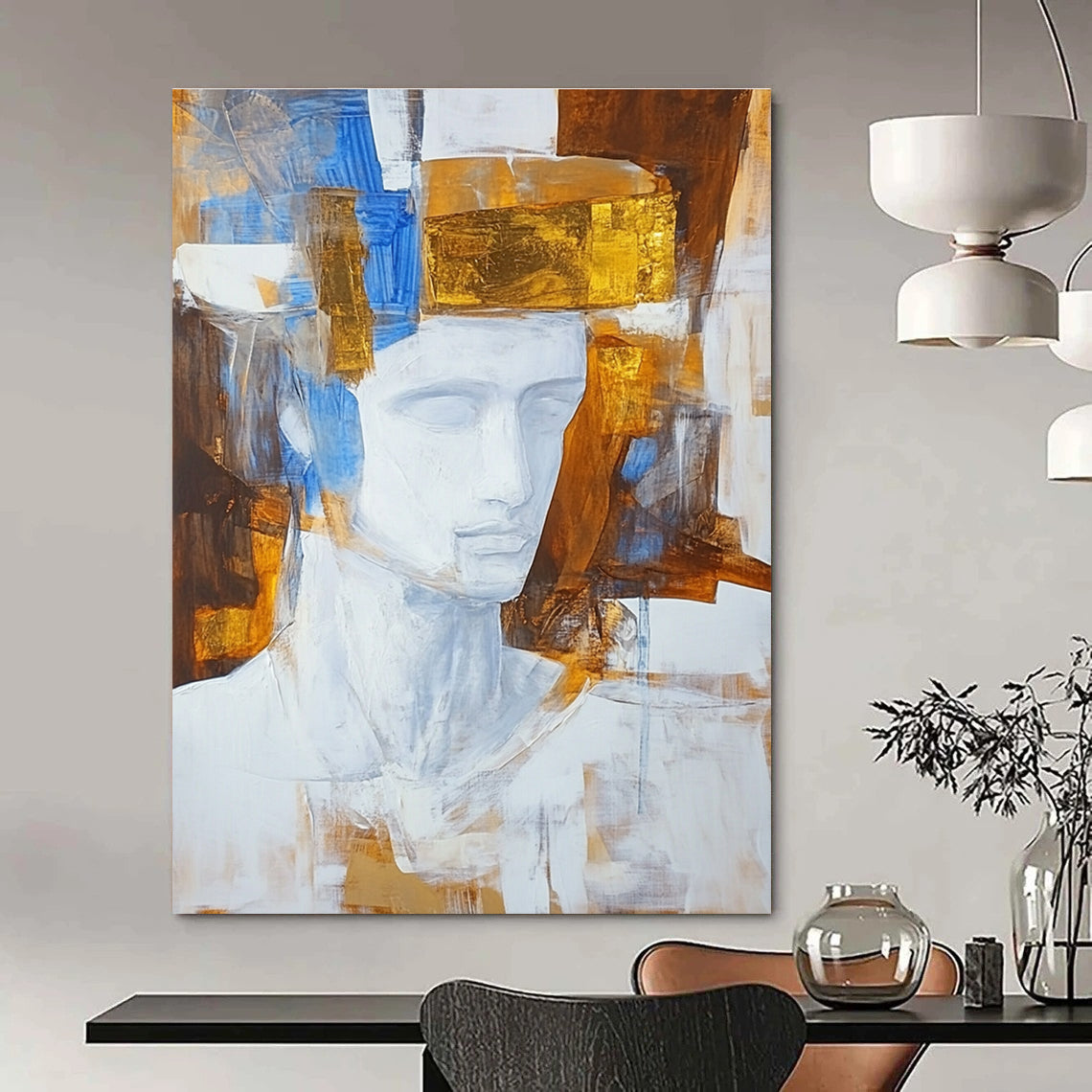 Abstract Sculpture Portrait Abstract Painting for Art - Centric Homes GAB1108