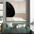 Minimalist Abstract Forms Painting with Quiet Sophistication WINK418